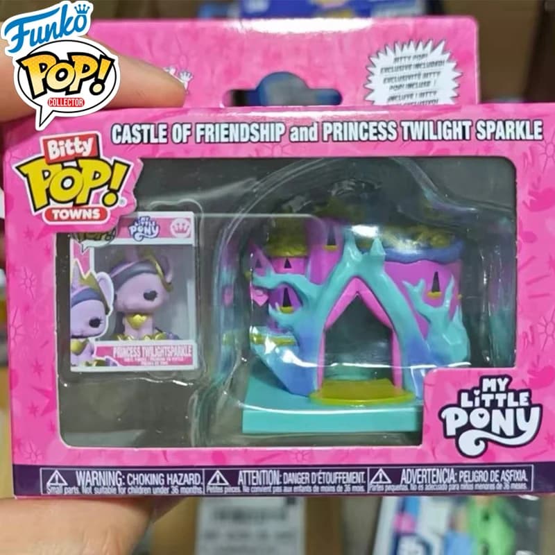 Funko Bitty Pop Official Original My Little Pony Castle of Friendship Town Mini Action Doll Model Twilight Sparkle Vinyl Dolls