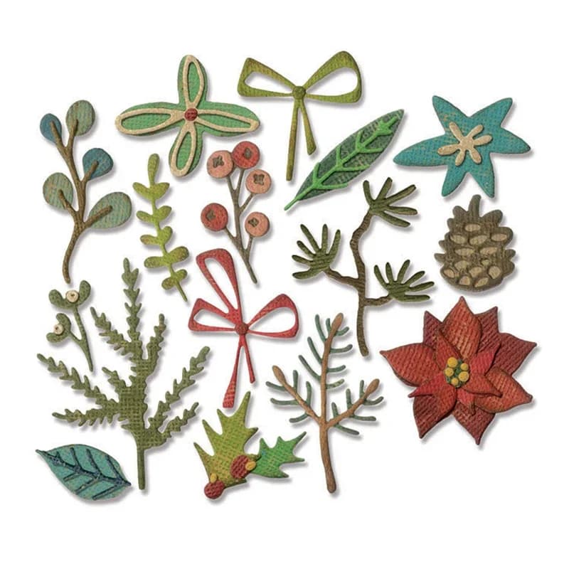 2023 New Flowers Metal Cutting Dies Spring Plants and Leaves Die Cut Scrapbooking For Crafts Card Paper Making No Stamps Sets