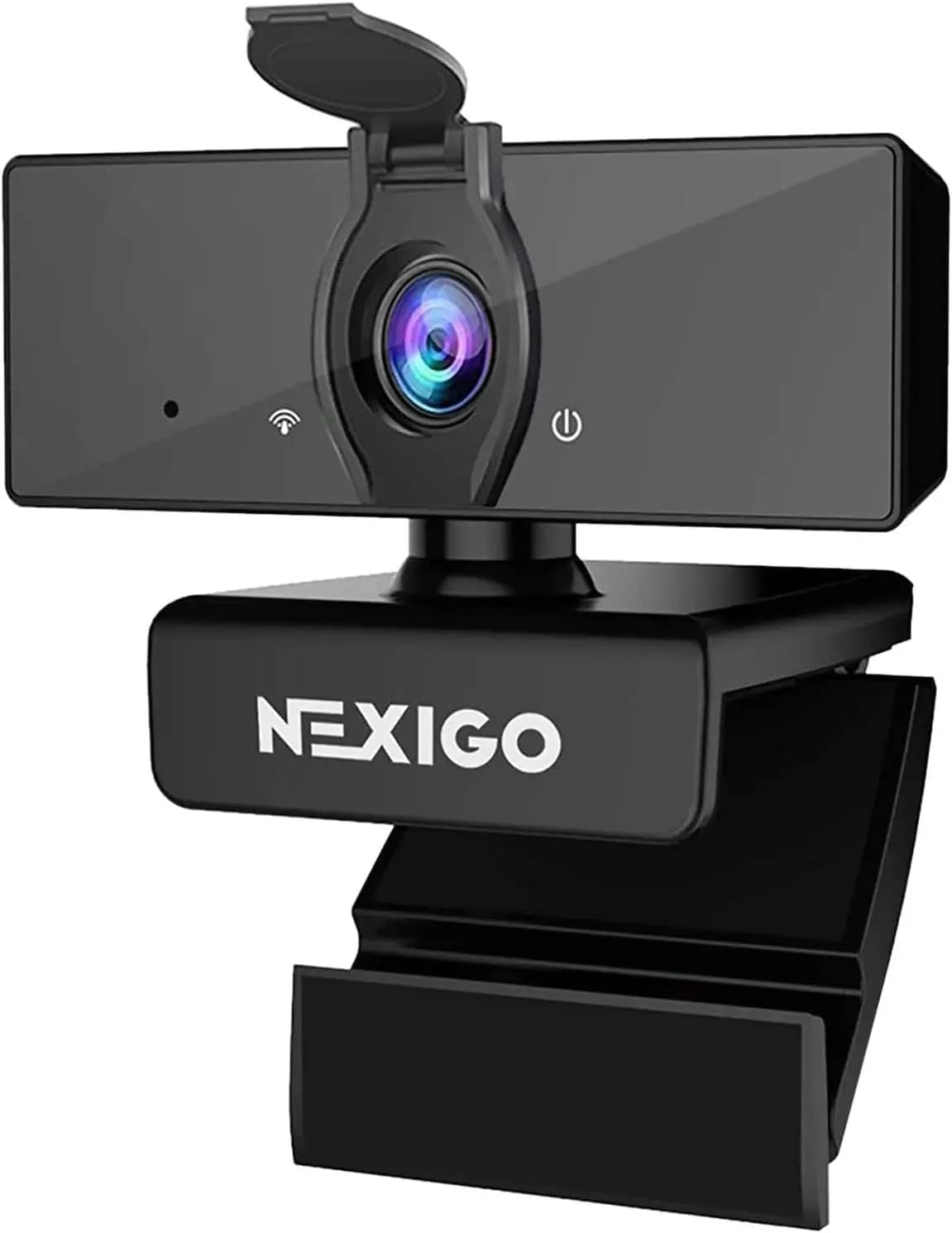 Webcam 1080P con Doppio Microfono e Copertura Privacy, USB Plug and Play per Zoom Skype Teams