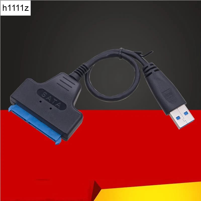 Adattatore da SATA a USB 3.0 cavo USB3.0 SATA3 supporto da 6Gbps disco rigido SSD HDD esterno da 2.5 pollici cavo dati da 22pin SATA III a USB3.0