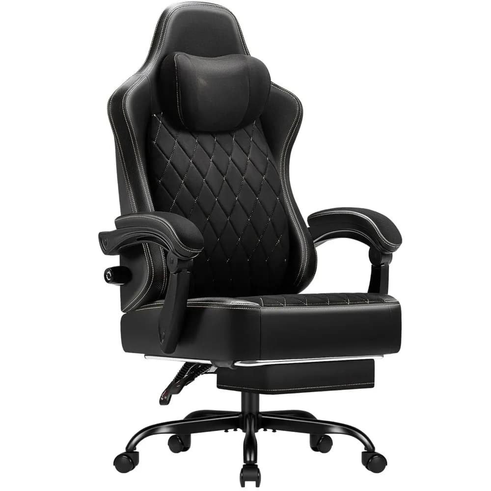 Sedia da Gaming Grande e Alta con Supporto Lombare Regolabile, Sedia Ergonomica da Ufficio in Tessuto Traspirante, Personalizzabile
