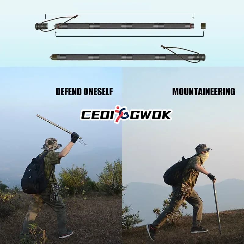 GWOK CEO I GWOK Multifunctional Adjustable Walking Sticks All your outdoor needs Aluminum alloy durable trekking poles