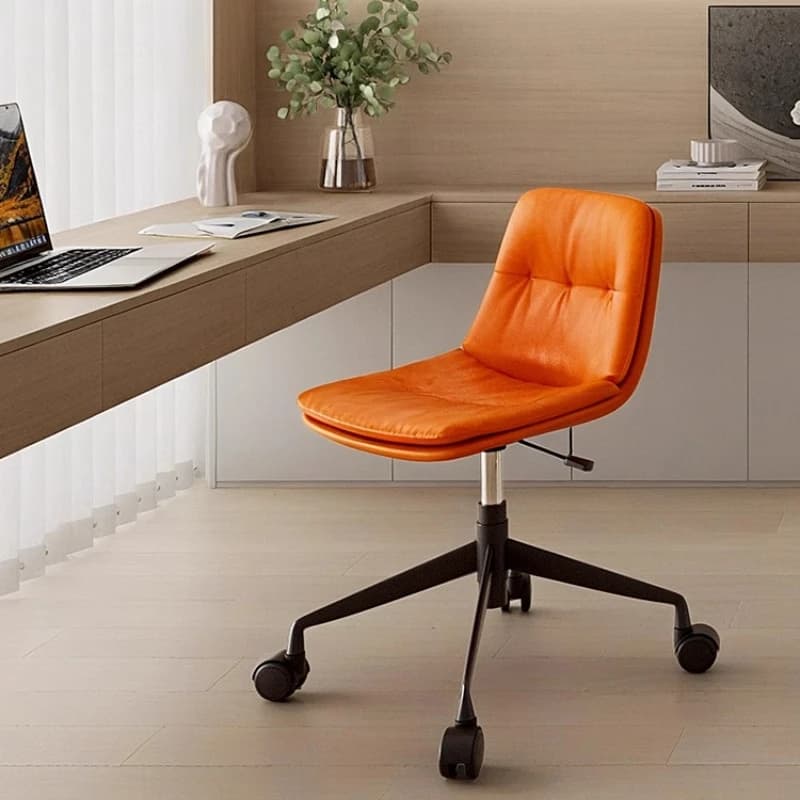 Sedia da ufficio ergonomica Sedia girevole ad altezza regolabile Piccoli spazi Sedile da gioco per computer Sgabello per trucco minimalista per camera da letto