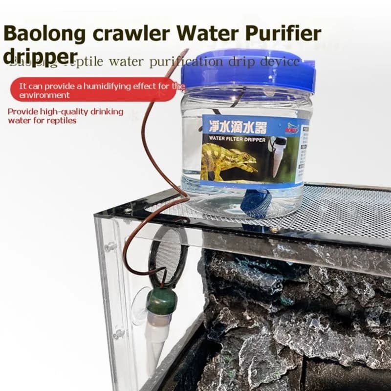 Automatic For Chameleon Plants Suction Cup 1300Ml Reptile Drip Waterer With Adjustable Drip Controller Water Feeder