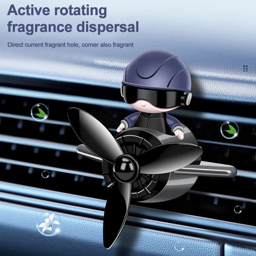 Car Deodorant Aromatherapy Accessories Indoor Scent Diffuser Rotating propeller Exit Fragrance Design Supplies for cartoons