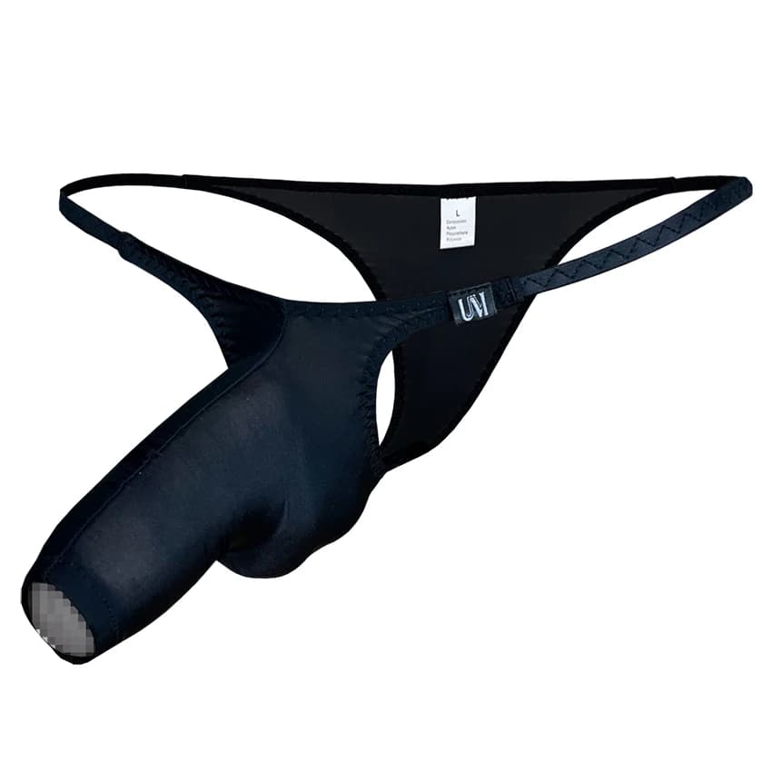 Intimo bikini sexy a maniche lunghe da uomo Slip alla moda con gambe aperte con proiettili separati Comodo e traspirante Moda da uomo