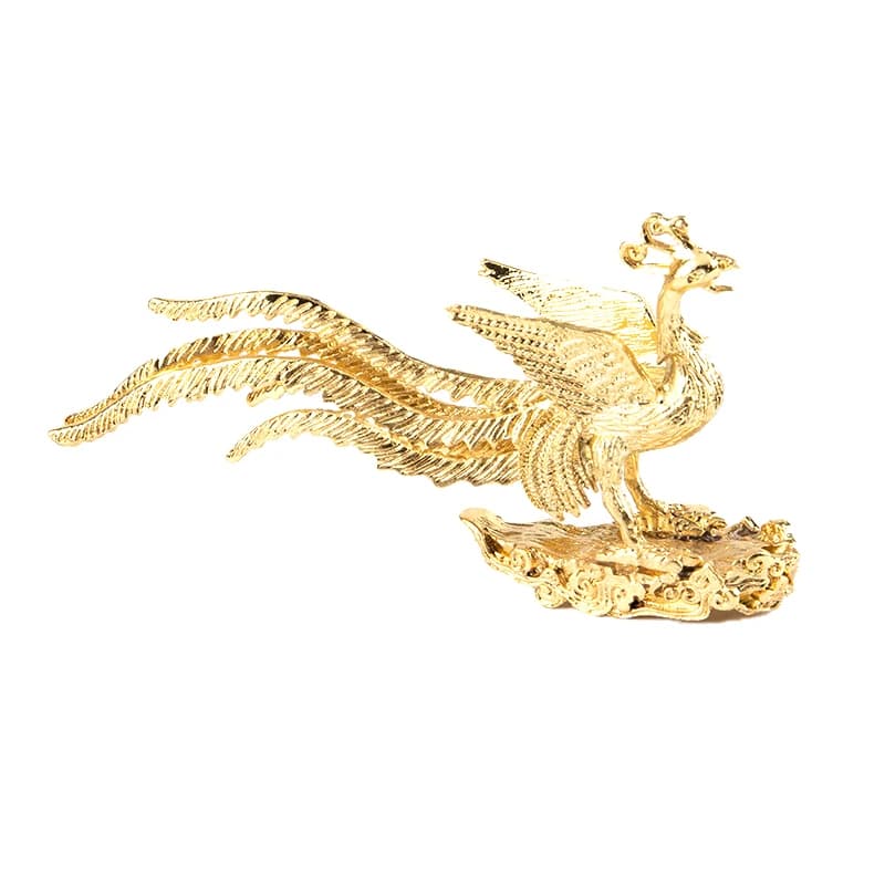 1PC creativo oro Phoenix statua porta bastoncini di incenso accessori per la decorazione della casa mini bruciatore di incenso portatile