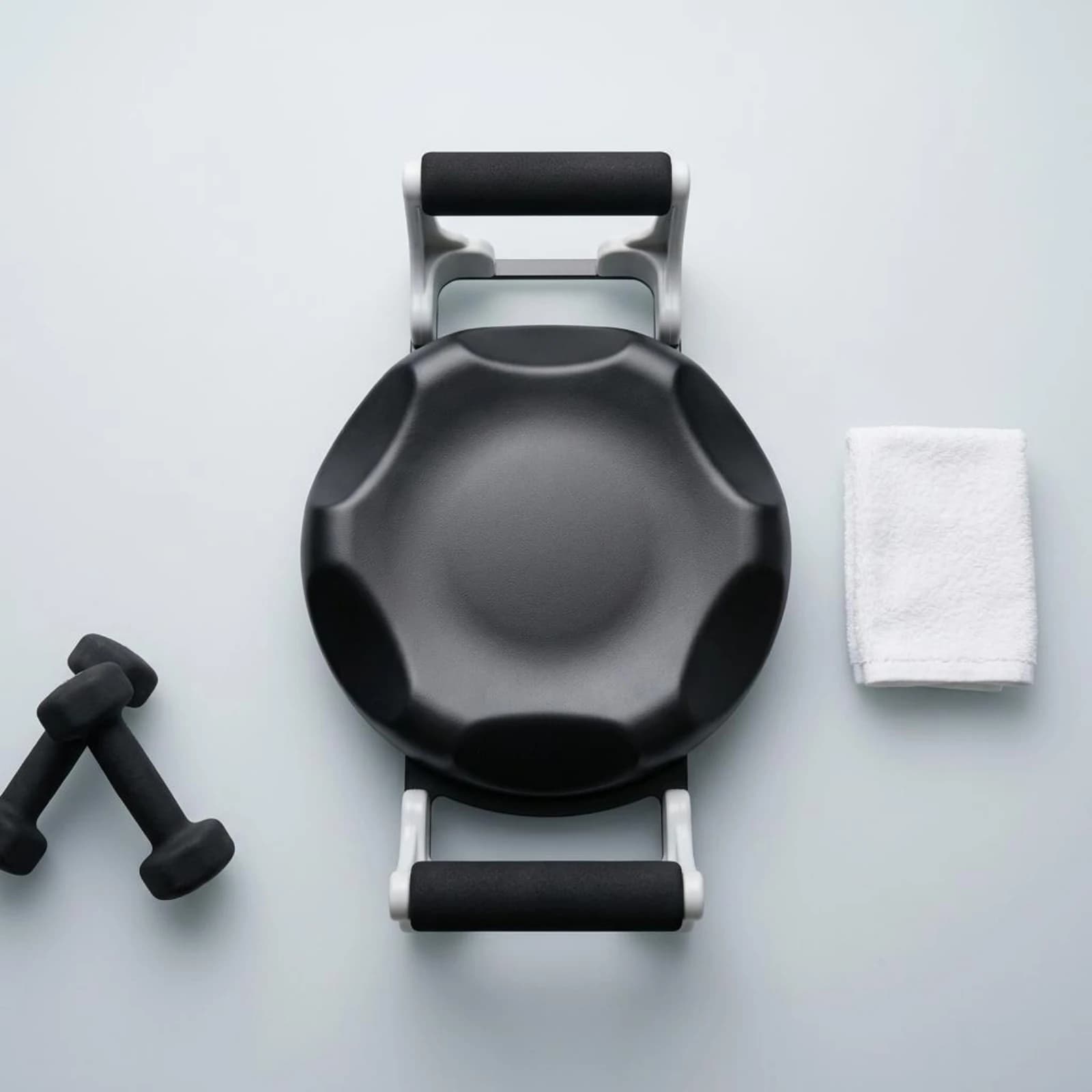 Ab Crunch Machine Compact Design Sit up Coach Adjustable Ab Machine Padded Seat Fitness Equipment Non-Slip Feet