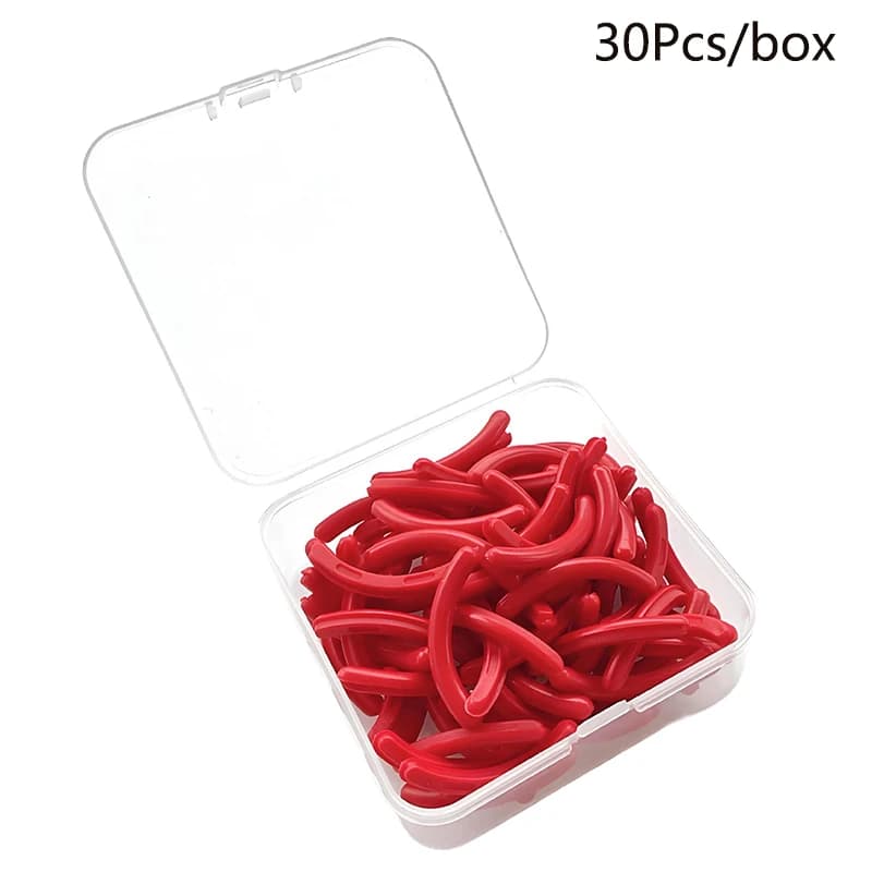 Colorful Folder Replace rubber 30 pcs/box Black White Blue Elastic Folder Spare Rubber Strips Accessories