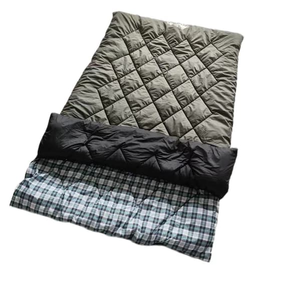 Double sleeping bag for wholesale camping and winter sleeping bag with backpack bag