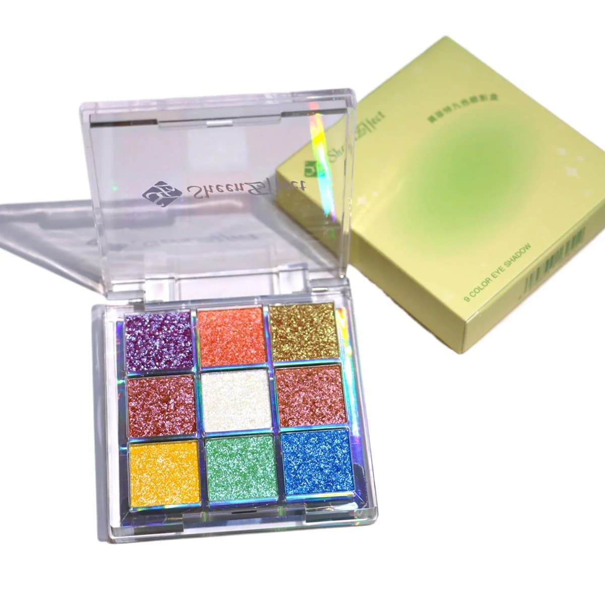 Palette Ombretti Illuminanti Effetto Camaleonte Ultra-Luminosi, Perlescenti che Cambiano Colore alla Luce, Shimmer Portatile per Occhi