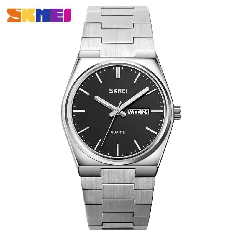 SKMEI 9288 orologi da polso da uomo impermeabili da uomo reloj hombre orologio al quarzo Casual da uomo Full Steel Time Week orologio sportivo