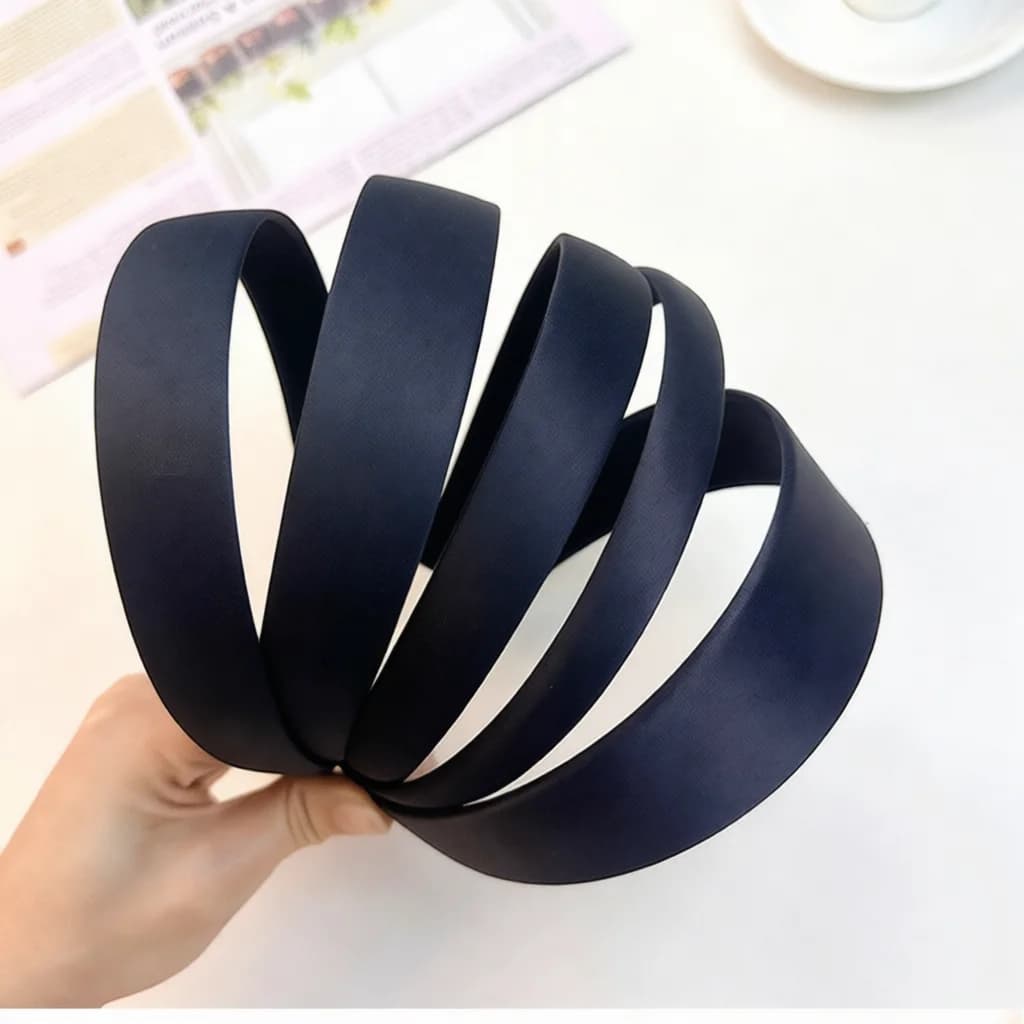 Fabric Wrapped Hairband Base DIY Crafting Material Black Head Hoop Accessories Handmade Foundation For Hair Decorate