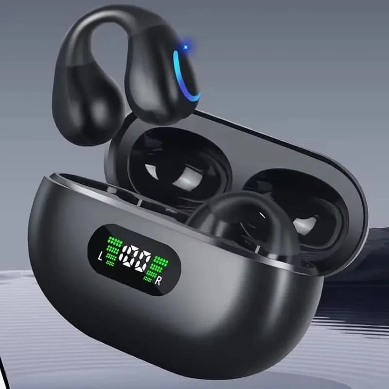 Nuovi Auricolari Bluetooth a Clip, Cuffie Sportive OWS, Display LED, Cancellazione del Rumore ENC, Bassi HiFi, Auricolari Wireless per Gaming e Musica
