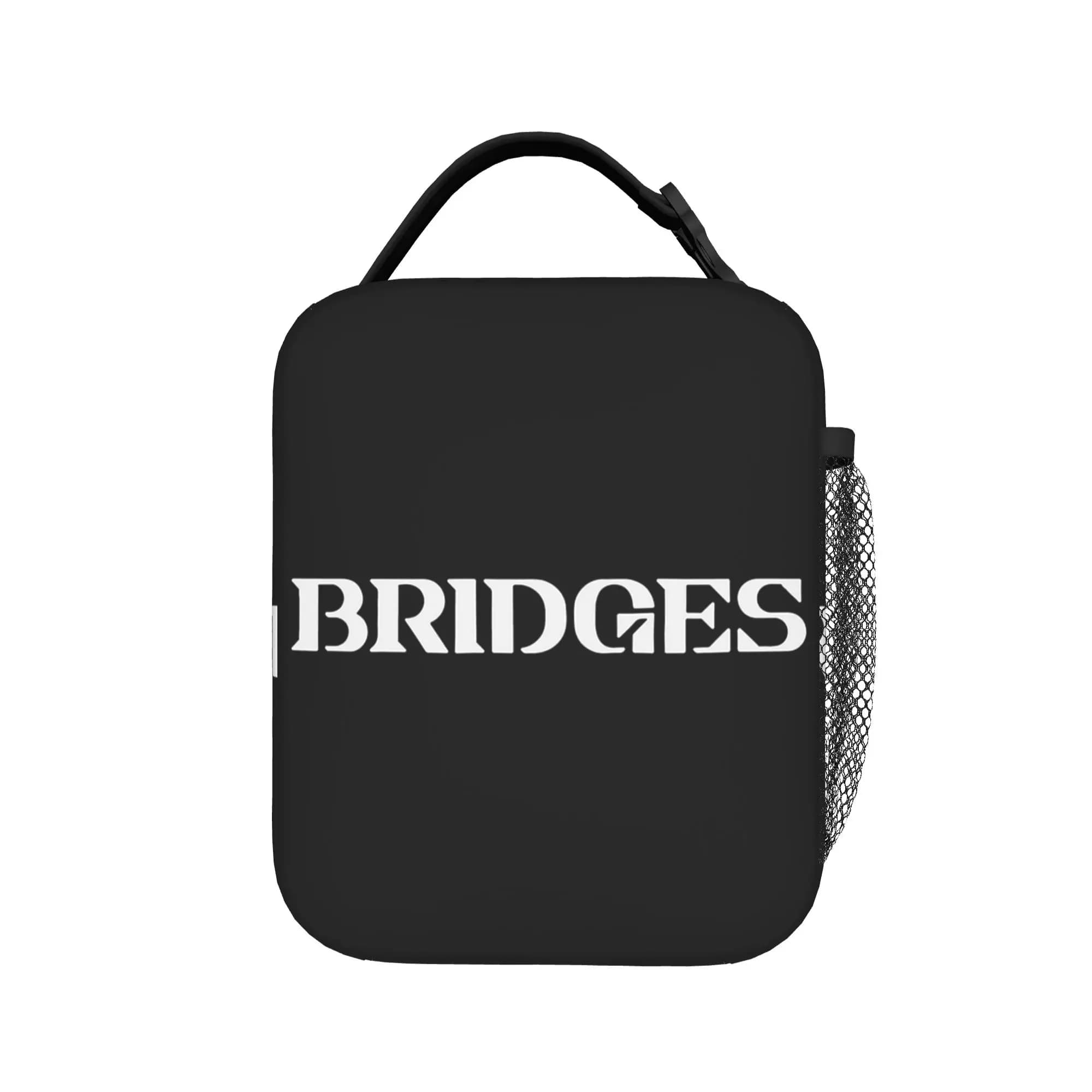 Bridges Logo Death Stranding Borse termiche per il pranzo Borsa termica Contenitore per il pranzo Borsa porta pranzo Bento Pouch College