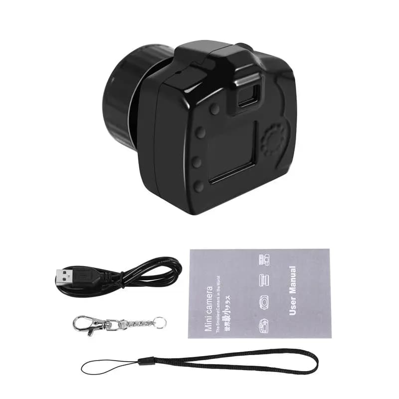 A75Q-Mini Camera HD Video Recorder and Audio Webcam Y2000 Small Security Camera Secret for Auto Sport and Nanny Cam