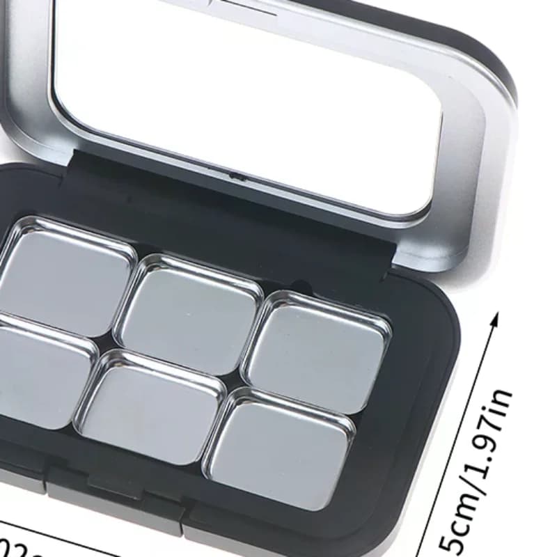 NEW Empty Magnetic Cosmetic Palettes with Mirror, 1/2/3/4/6/8 Parts, Fai-da-Te Makeup Box for Umbrella, Blush, Lipstick and Glitter