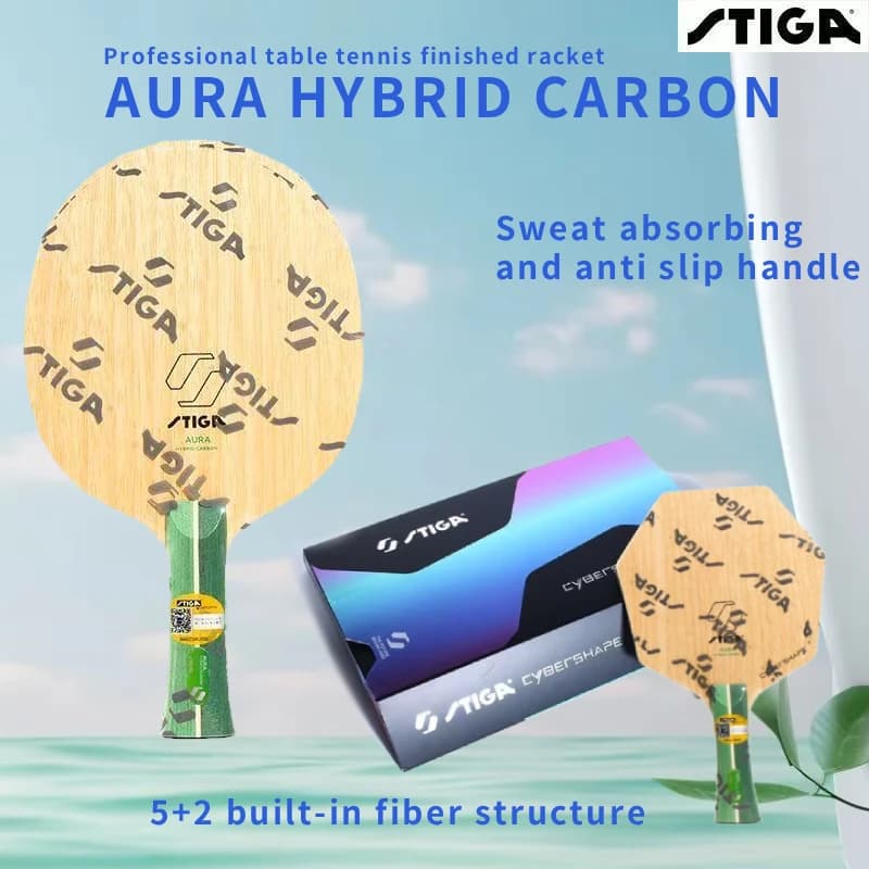 STIGA 2025 Nuovo prodotto Lama da ping pong Ola Hybrid Carbon Potente racchetta in carbonio Cyber a 7 strati