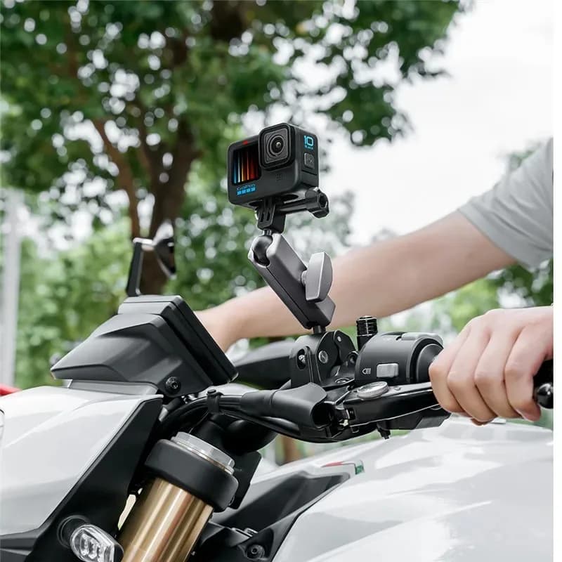 Motorcycle Handlebar Bicycle Bike Holder Clip Brake 12 11 10 9 8 7 Insta360 X3 X4 Action Camera Accessories