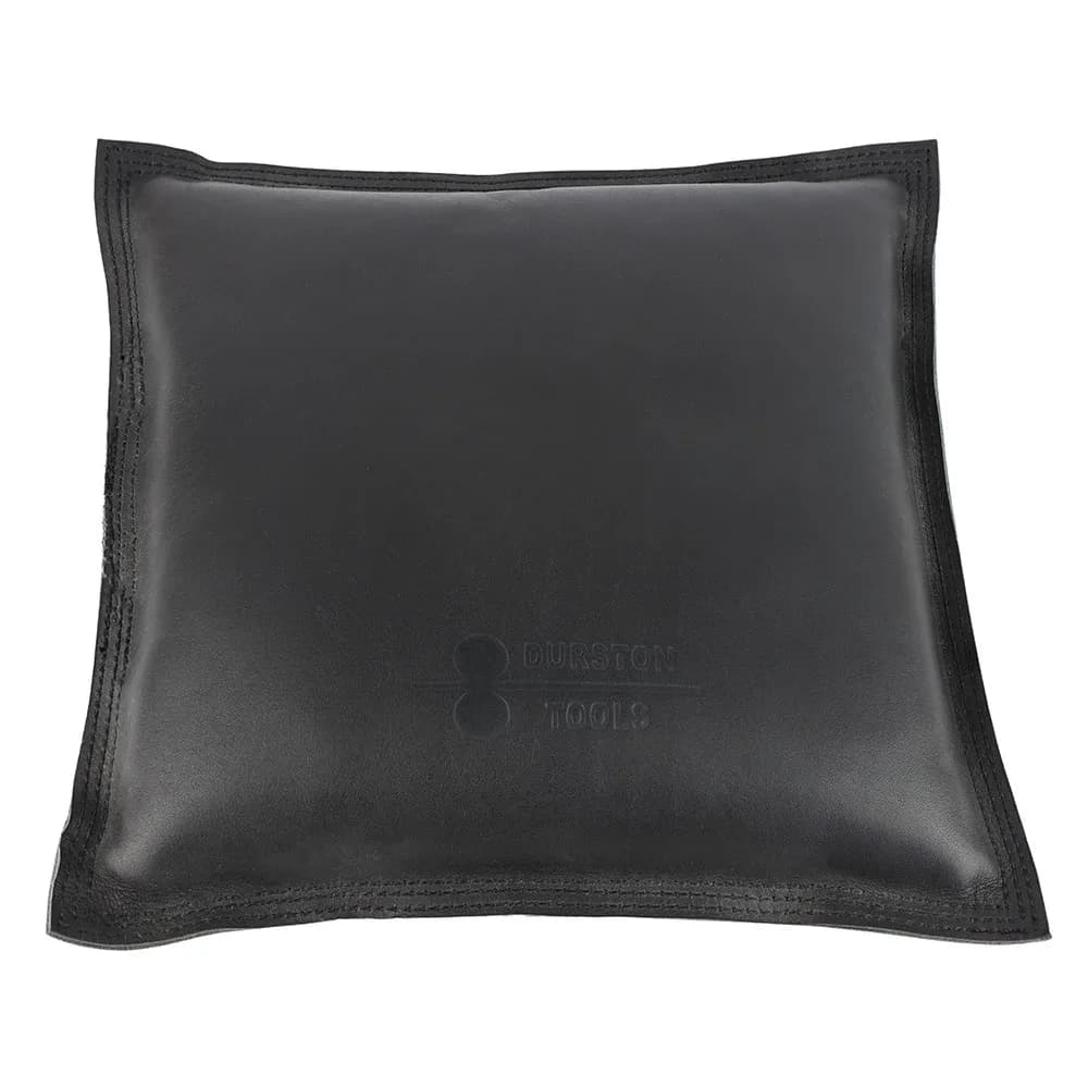 Durston Real Leather Sand Bag 240x240mm Square Bench Bag Filled with Sand Jewelry Creation Metal Forming Punching Support for Stable Work