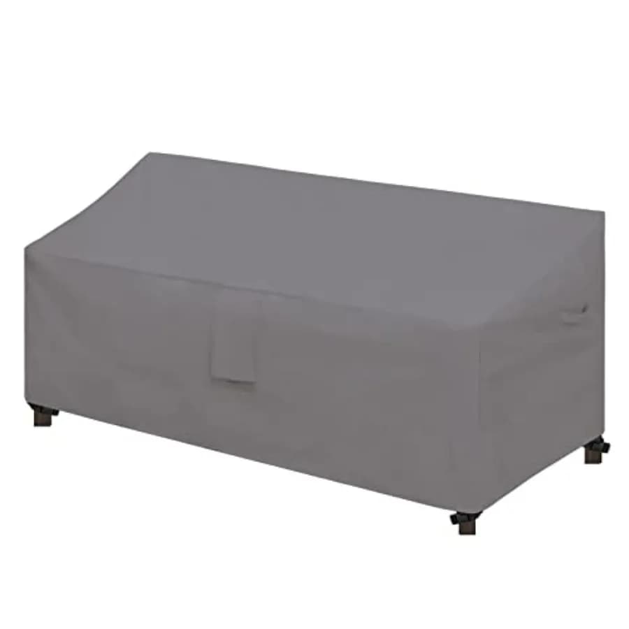 Copertura Impermeabile per Divano da Esterno, Resistente ai Raggi UV, per Divano a 3 Posti, Copertura Resistente alle Intemperie per Mobili da Giardino con Nastro Sigillante, Taglia S