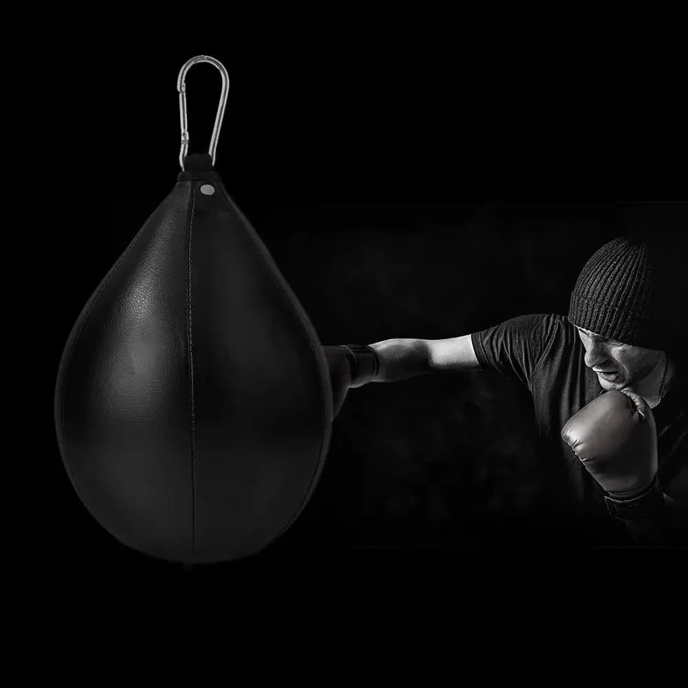 Boxing bag equipment with swivel PU leather boxing ball