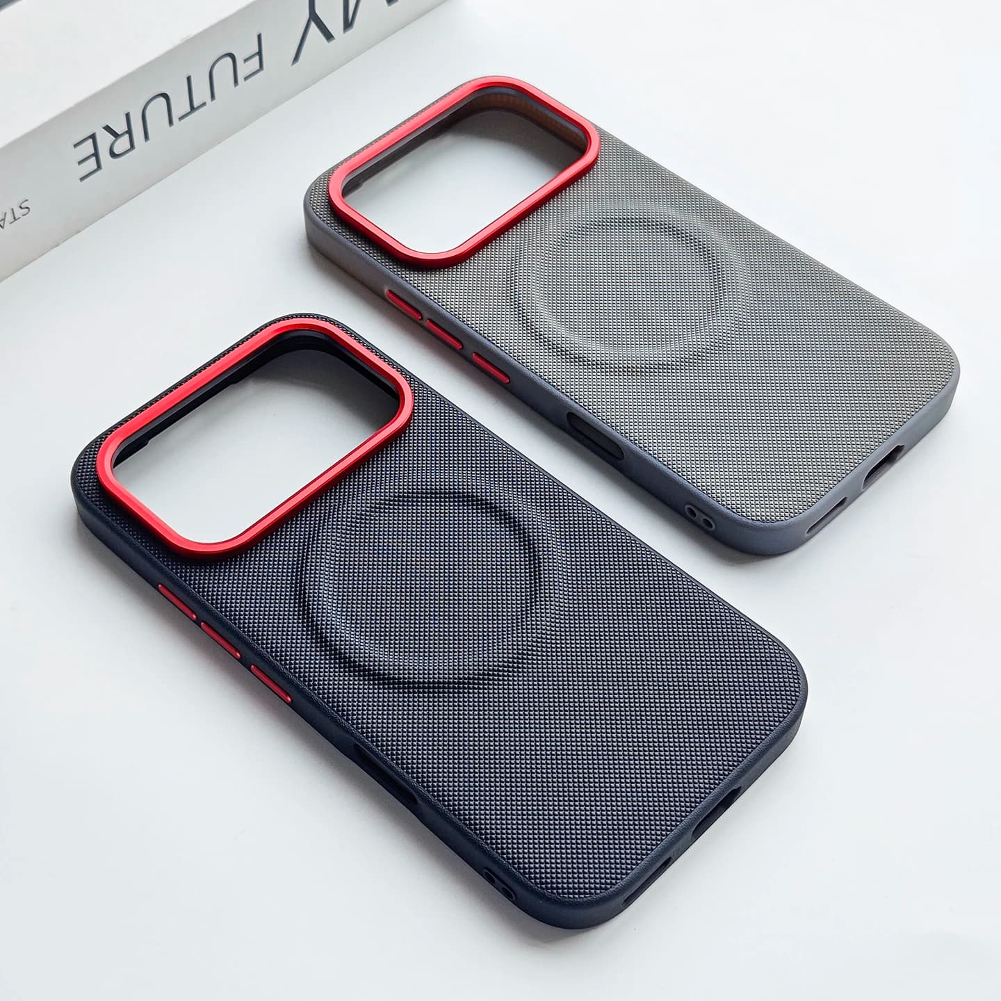 Luxury Business Woven Magnetic Leather Case for Honor 600 Pro Honor 600 Bumper Protection for Magsafe Wireless Charger Cover