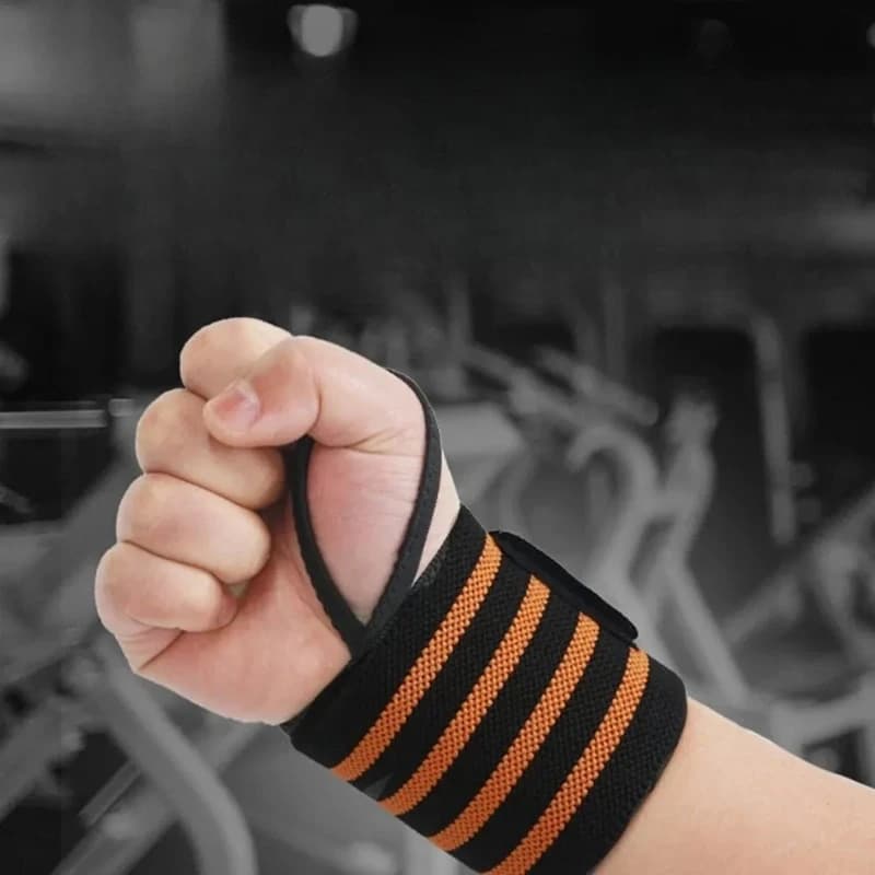 Gym weight lifting exercise cross trainer 1 pcs fitness padded thumb strap for hand support bar