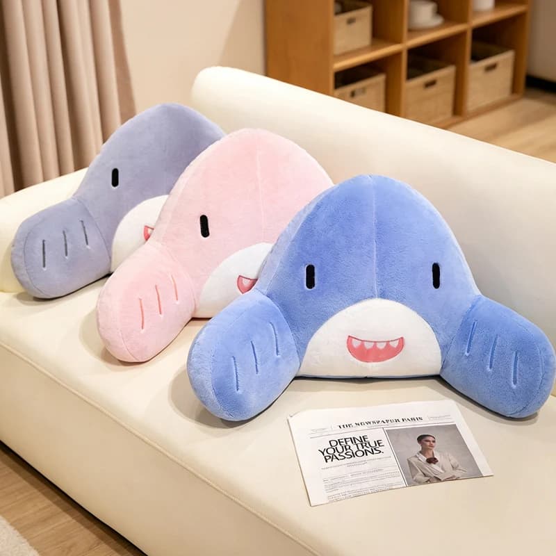 Shark Pillow Adorable Ocean Animal Shark Soft Sofa Cushion For Waist Lumbar Protection Pillow Seat Companion Home Decor