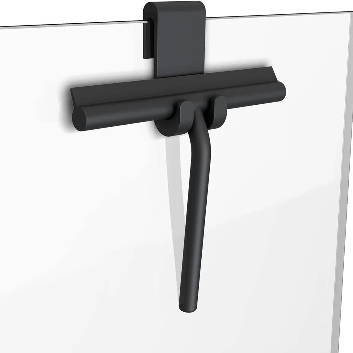 Tergivetro per doccia e bagno, raschietto in silicone per vetri, finestre e specchi, con supporto appendibile, strumento per la pulizia
