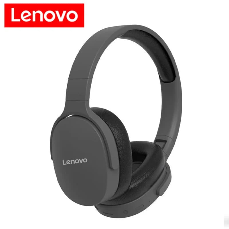 Wireless Bluetooth 5.3 Lenovo Over-Ear Hi-Fi Stereo for Sports with Audiences, TF/AUX Music Player and HD Microphone