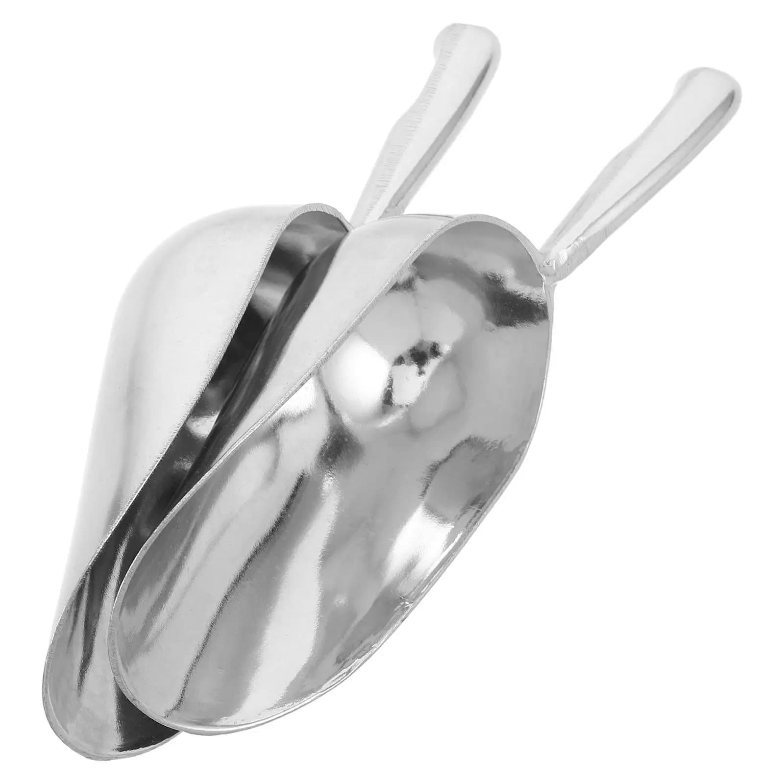 Set di 2 Paletta per Ghiaccio con Design Rinforzato e Manico Ergonomico, Ideali per Congelatore, Cucina, Farina, Caramelle e Proteine in Polvere