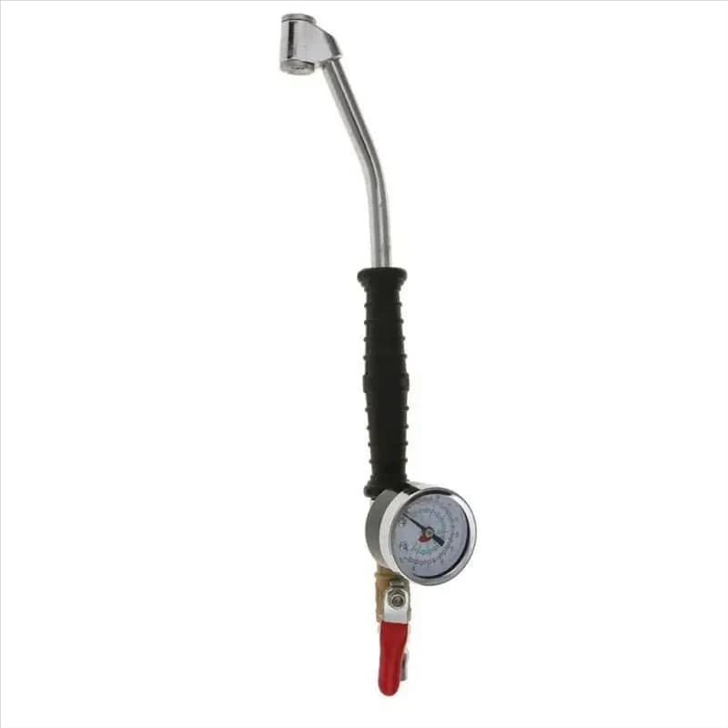 Compressore valvato per manometro di gonfiaggio della pressione dei pneumatici dell'aria 220PSI per la pressione massima dei pneumatici della bici della furgone dell'auto Maniglia in gomma 220PSI