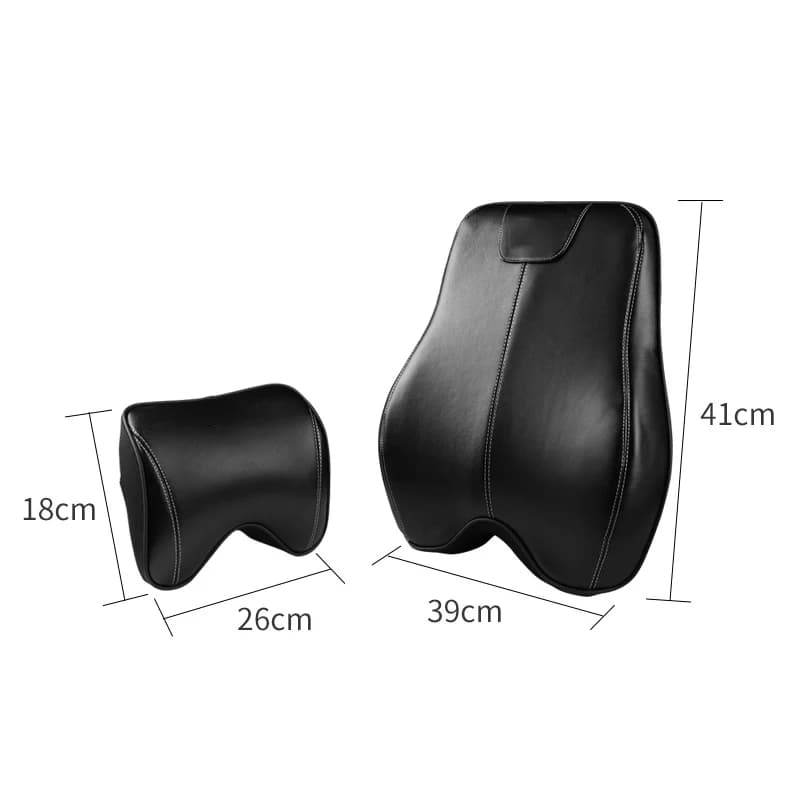 Poggiatesta per cuscino in vita in pelle per seggiolino auto universale per Suzuki Jimny Space Memory Foam Testa Collo Supporto lombare Cuscino Accessori