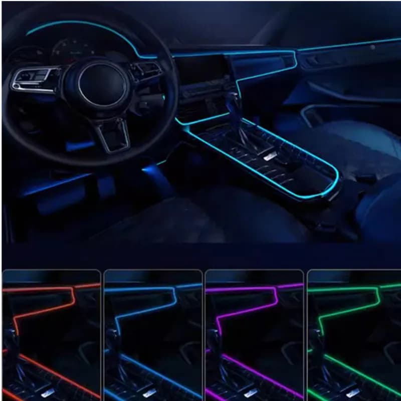 Interni auto Lampada Decorativa A Led EL Cablaggio Striscia Al Neon Per VW Touareg 7L 7P CR Touran 1T2 1T3 5T Phaeton Luce Ambientale Flessibile