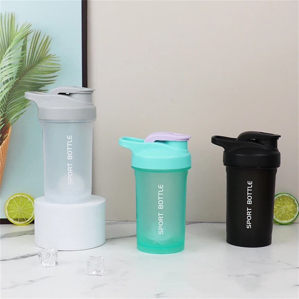 1pc Shaker Bottle for Protein Powder 300ml Portable Mixing Cup Loss-proof Water Bottle for Gym Outdoor Fitness Training Sports