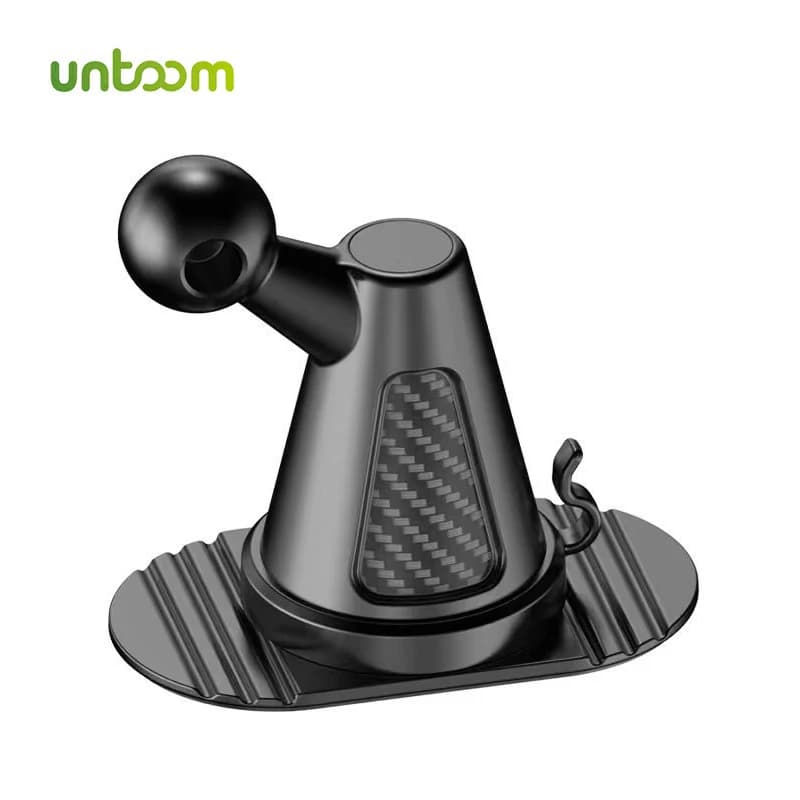 Untoom 17mm Testa a sfera Cruscotto auto Base autoadesiva Rotazione di 360 gradi Supporto per telefono Supporto per cellulare Accessori per staffa GPS