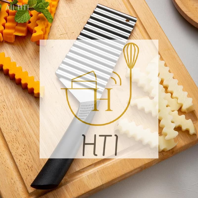 Stainless Steel Corrugated Slicing Machine for Potatoes, Fries, Vegetables and Fruit - Kitchen Tools