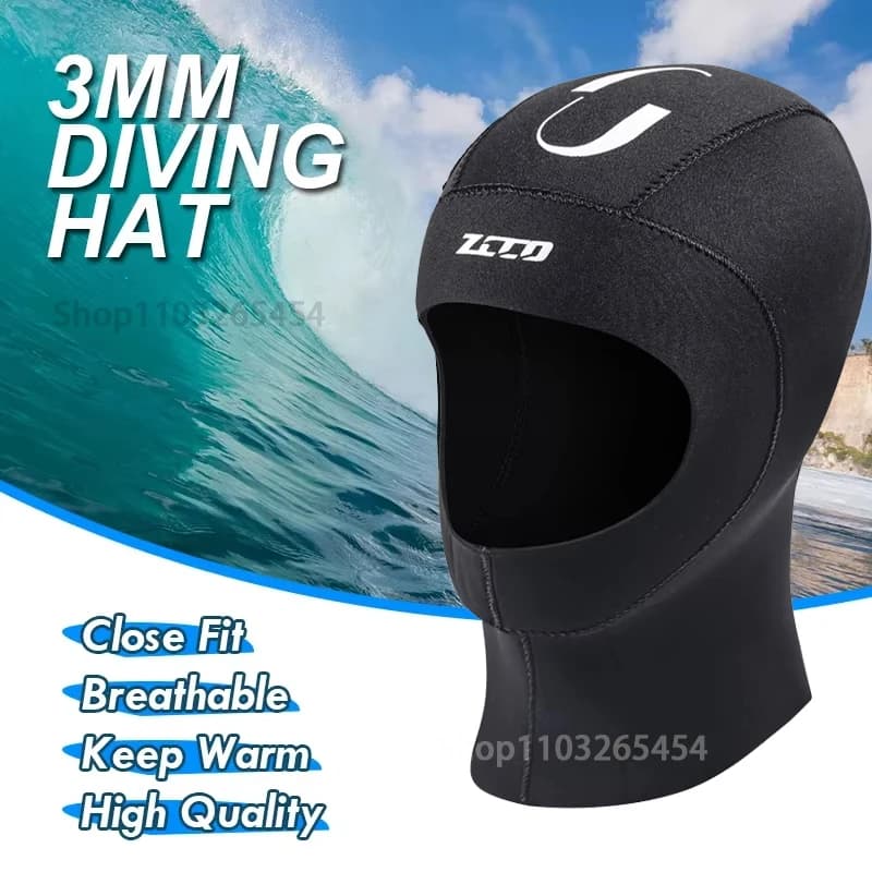 New Neoprene sub hood 3mm thermal elastic 3mm underwear hood for men cold water swimming snorkeling surf