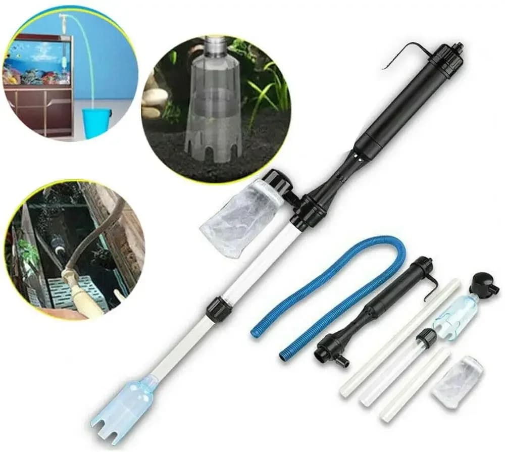 Cambio d'acqua elettrico Pompa a sifone per vuoto Rimozione dei rifiuti Pulitore per ghiaia Pompa per cambio acqua Acquario Serbatoio di pesce Filtri per tubi Strumenti