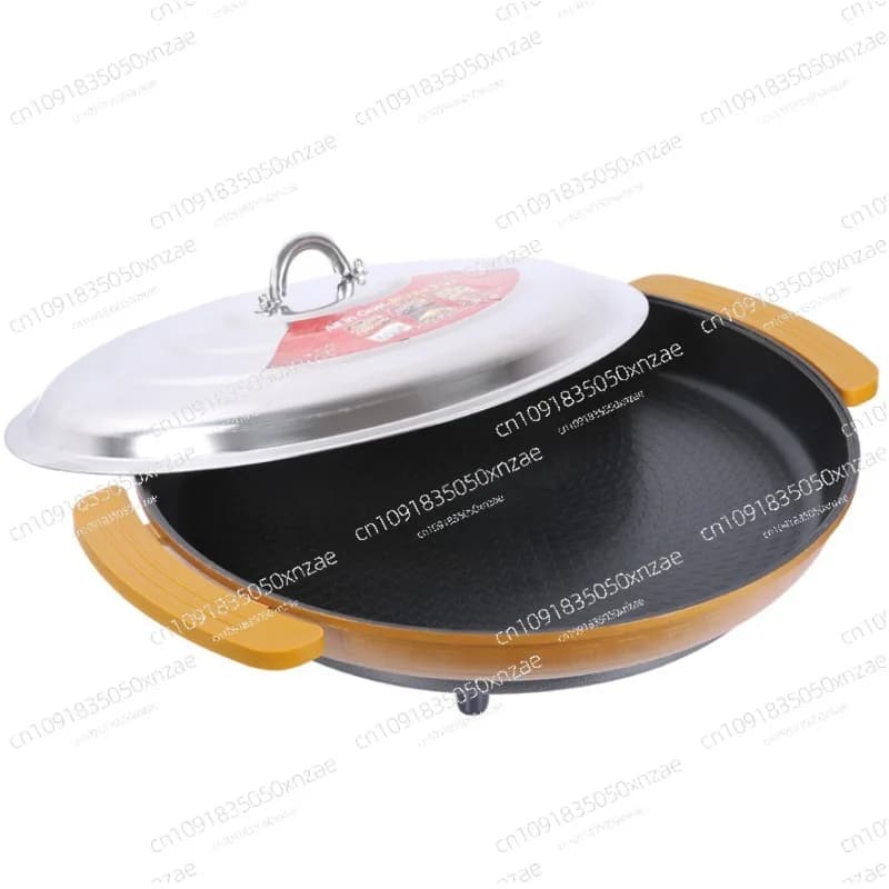Large pizza pan Multifunctional electric cake pan Non-stick pan 48 cm round pan