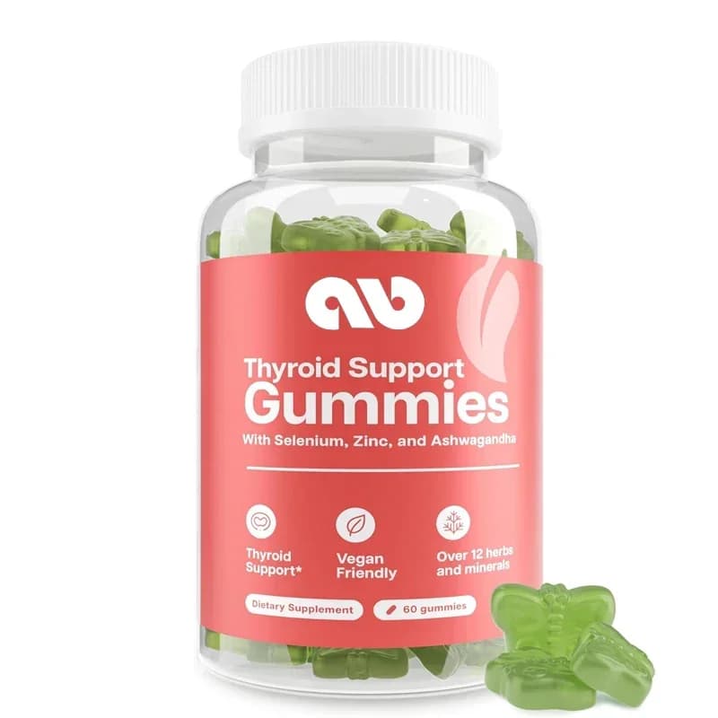 Caramelle gommose di supporto tiroideo - Utilizzate per il supporto tiroideo - Booster energetici per donne e uomini - Integratori per ipoterroidismo