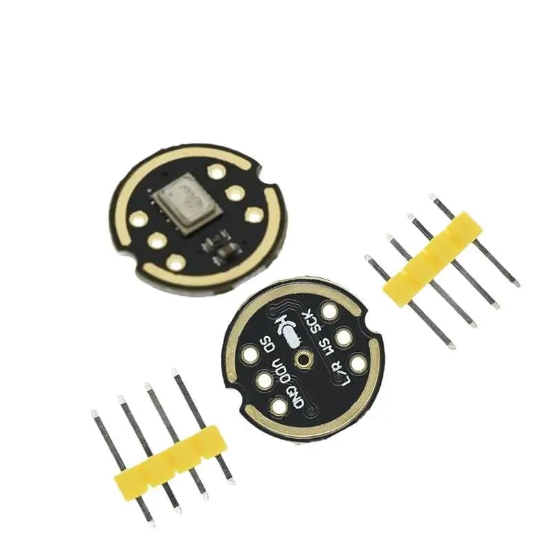 。 Set of 1 Digital Microphone Module I2S MS3625 INMP441 for ESP32 and Arduino, Omnidirectional, High Precision, Low Consumption, Ultra-Compact Sizes