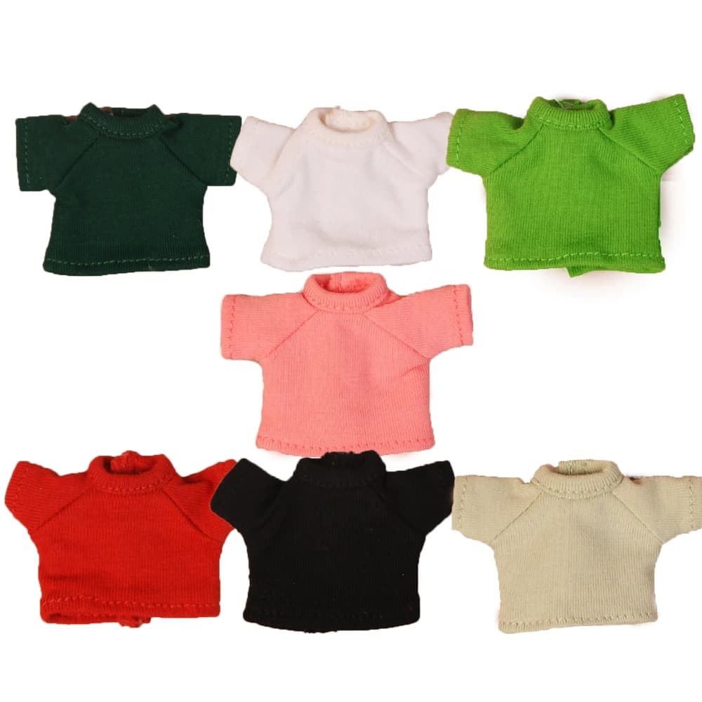 1 PZ Nuovo ob11 bjd Vestiti per le bambole T-shirt Pantaloncini di jeans per 1/12 bjd, obitsu11, ob11 molly accessori per bambole Abbigliamento