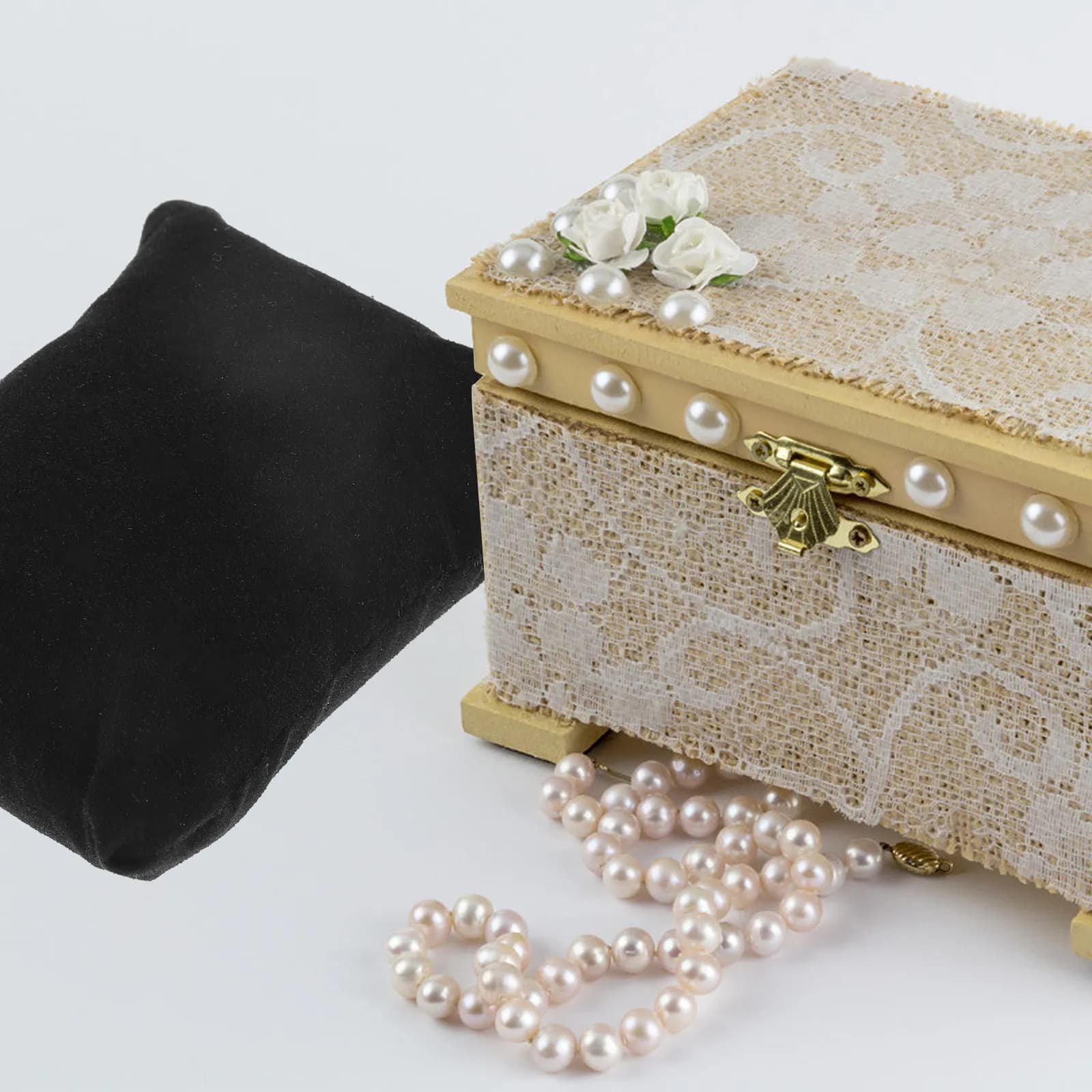 20 Pezzi Cuscini Espositori per Bracciali, Gioielli e Orologi, in Tessuto Morbido, per Vetrine, Negozi, Viaggi, Fiere e Cavigliere