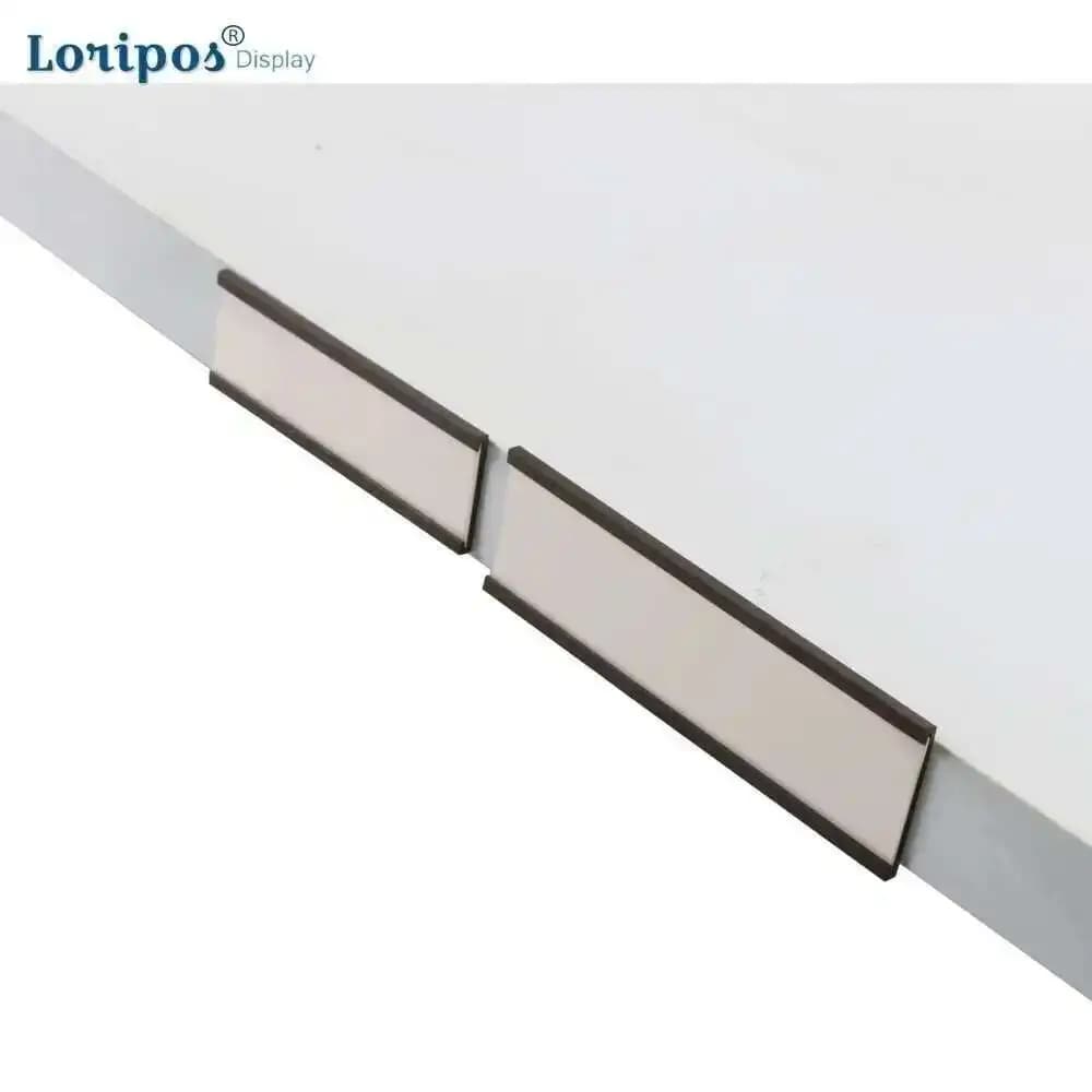 Porta etichette magnetiche da 30 pezzi Porta biglietti e porta biglietti per lavagna bianca per l'organizzazione delle etichette con ripiano in metallo