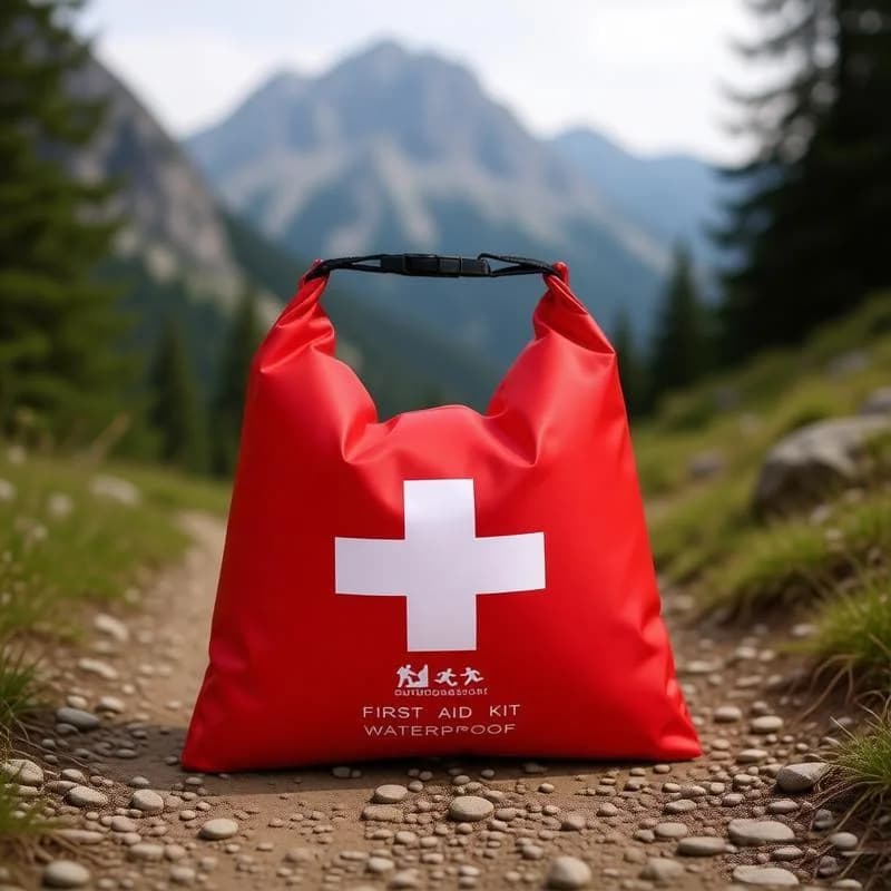 Borsa portatile impermeabile per kit di pronto soccorso da 1,2 litri, borsa medica da campeggio per esterni, custodia per organizzare le forniture per viaggi in spiaggia e avventure
