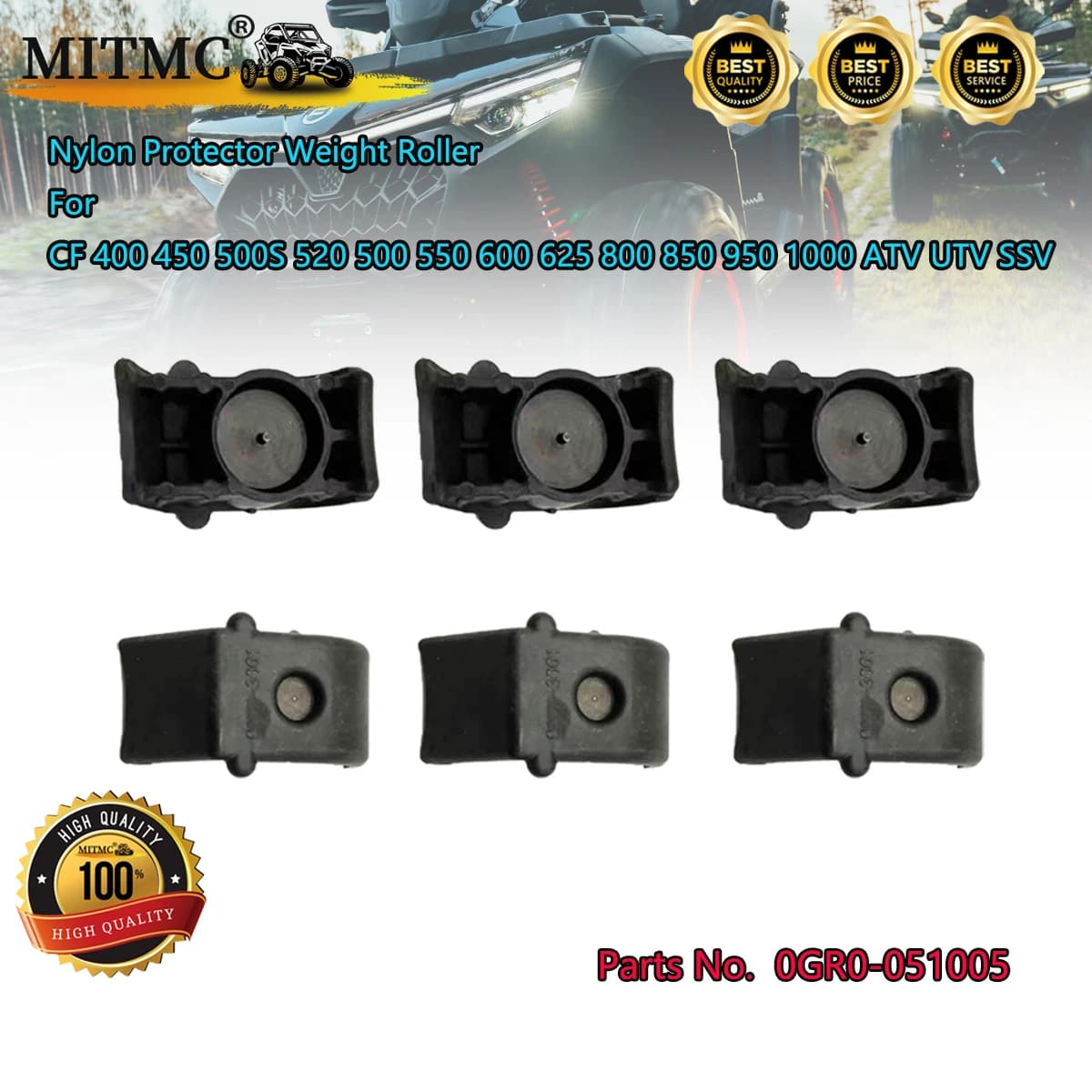 CVT Frizione Protezione In Nylon Rullo Peso Per CF 400 450 500S 520 500HO 550 600 625 800XC 850 950 1000 ATV UTV SSV 0GR0- 051005