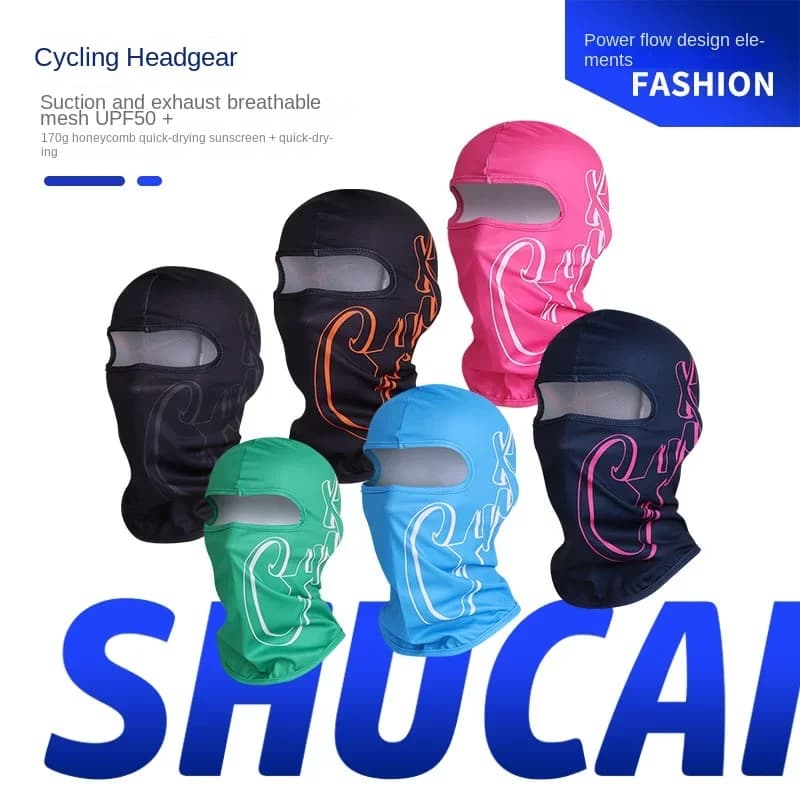 Vendite calde Maschera da motociclista Maschera da ciclismo Full Face Antivento Sci Testa Scaldacollo Fodera per casco da bicicletta Maschera sportiva da esterno