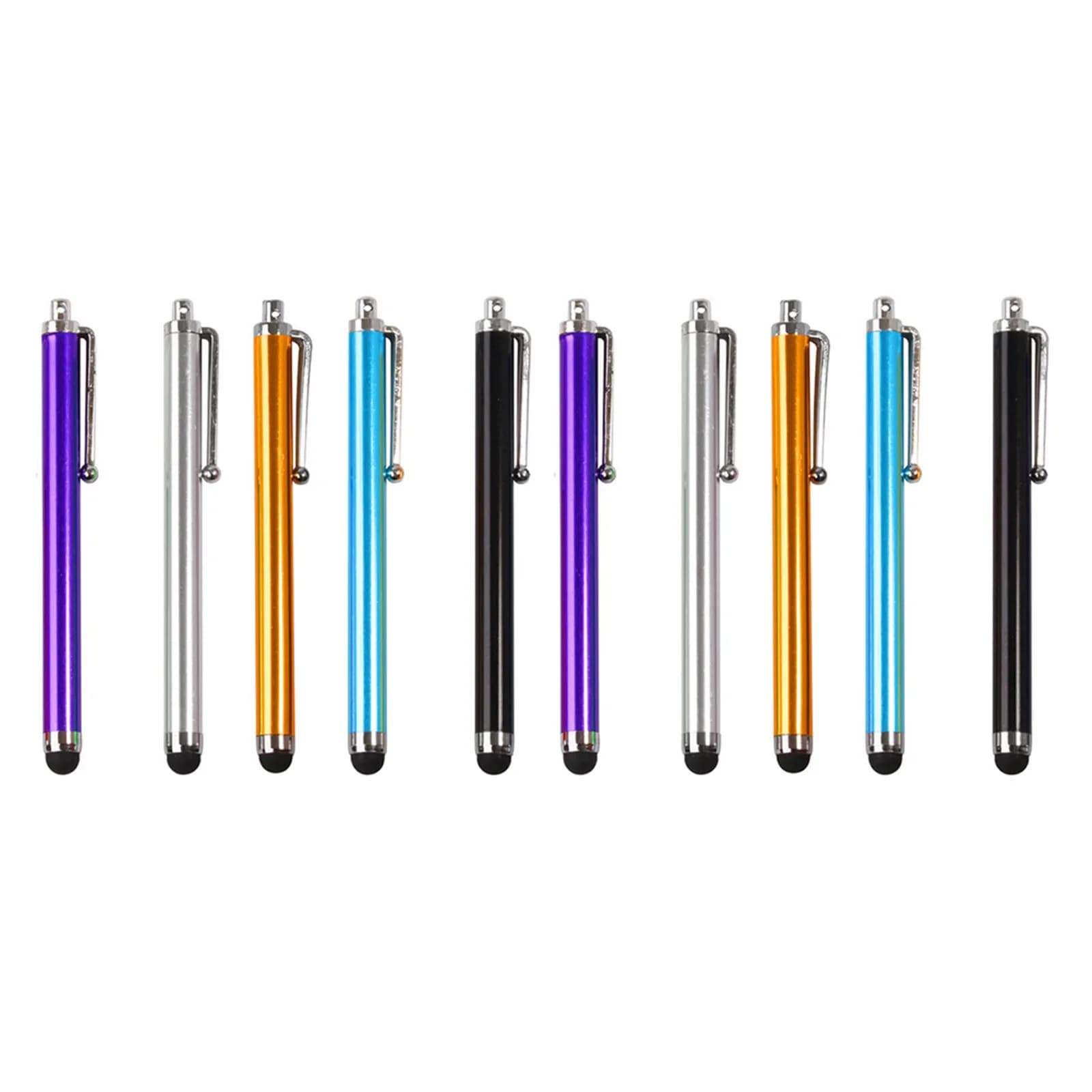 Penna stilo capacitiva da 10 pezzi per tablet e telefoni con touch screen, universale, per scrittura di precisione, disegno, appunti, email, giochi, marcatura